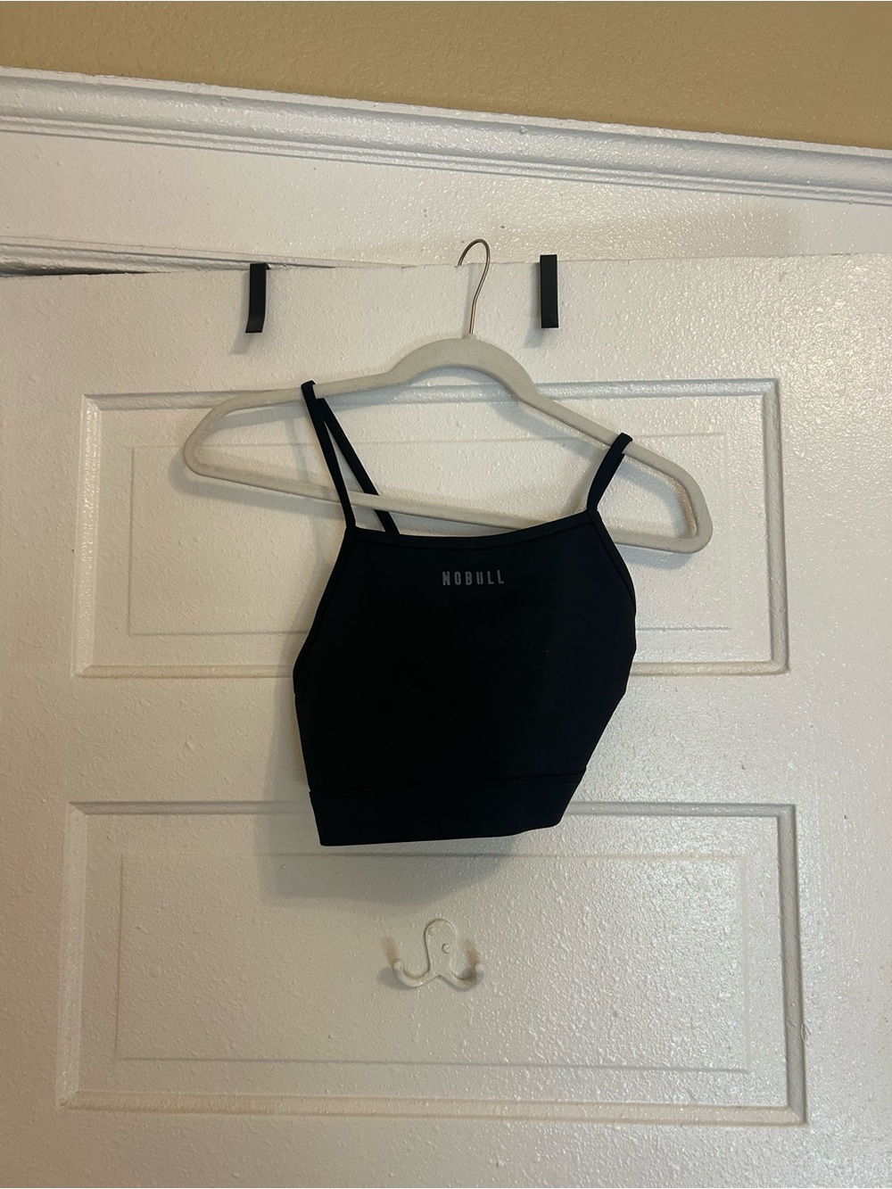 NOBULL Black Double-Strap Crop Tank